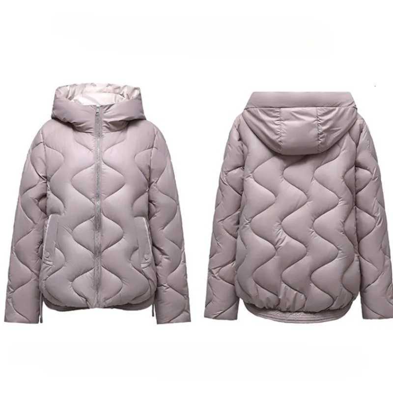New Womens Hooded Short Light Down Cotton Clothes Womens Autumn and Winter Clothes Large Size Womens Jackets Wholesale 2026T251105