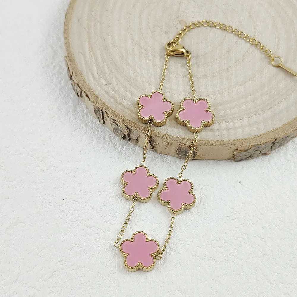 Cheap plum blossom stainless steel bracelet Halloween Thanksgiving Christmas and New Year giftsXJ251105