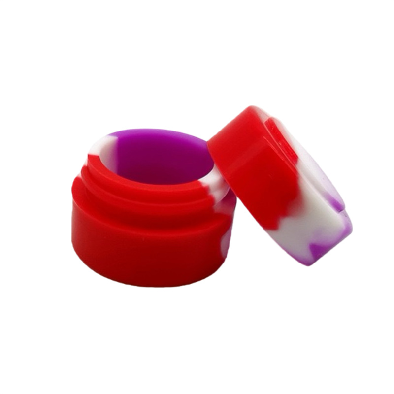 100pcs Nonstick Wax Containers silicone box 2ml Silicon container Non-stick food grade wax jars dab storage jar oil holder