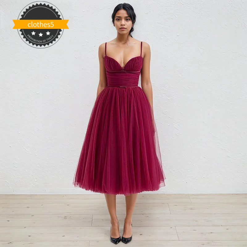 Women's Fashion Sleeveless Halter Solid Color Dresses New Arrival Trendy Suspenders Mesh Pleated Dress Female 33A4033