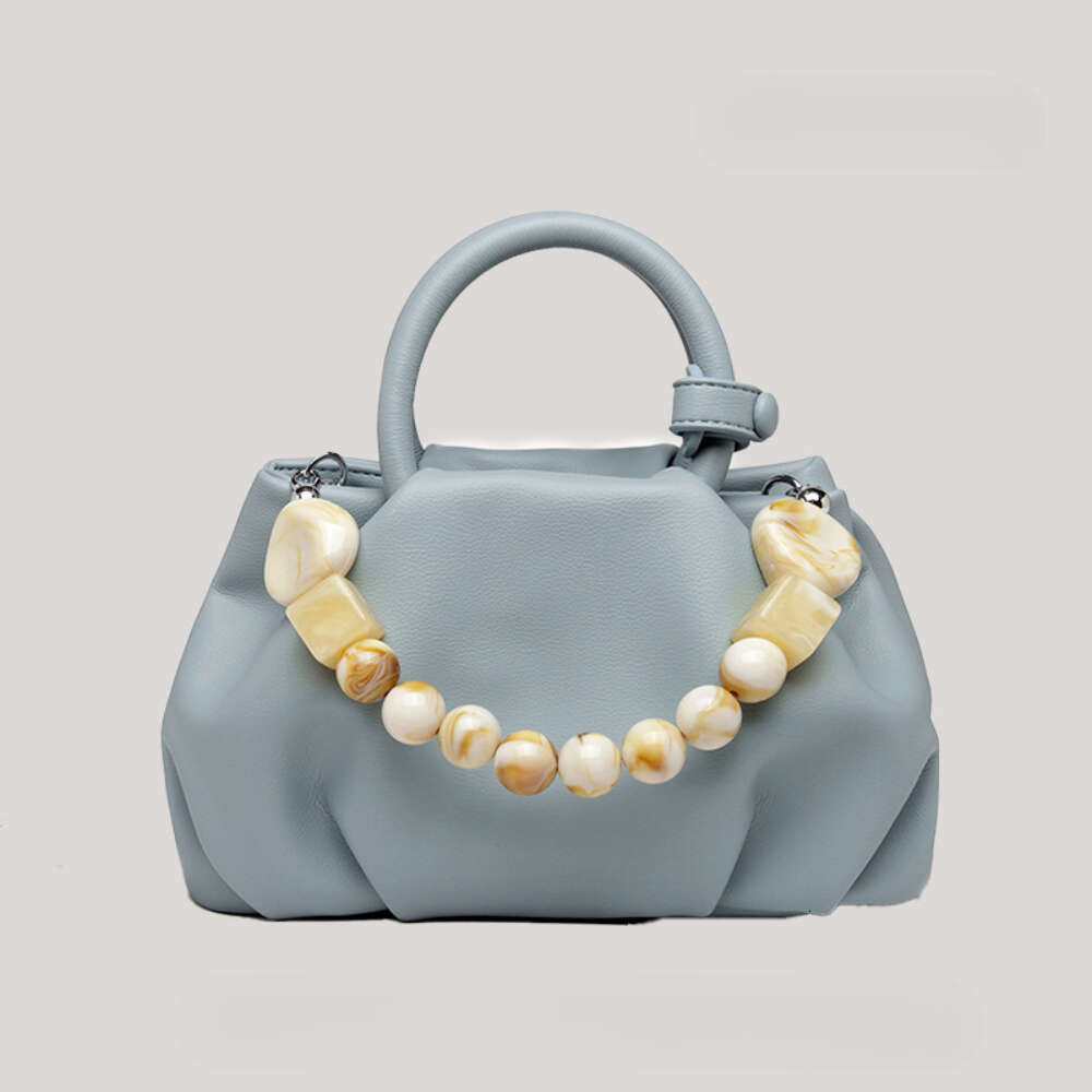 Travel Tote bag Cloud Handbag Trendy Soft Leather Fashion Niche Design Single Shoulder Crossbody bags Pearl Bag Wallet