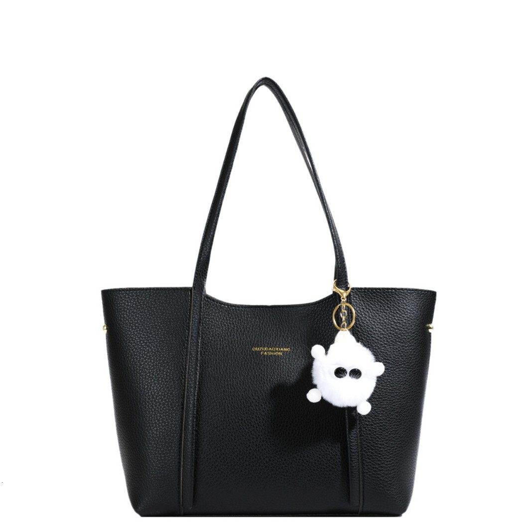 This Year S Popular Soft Leather For Women New Large Capacity Shoulder Commuting Tote Bag