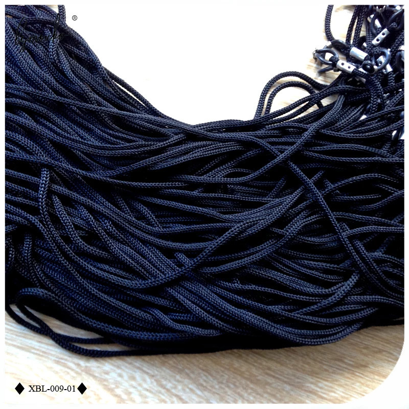 Lymouko 100pcs/Lot Black Color Nylon Glasses String Cord Holder Sunglasses for Travel Eyeglasses Lanyard Neck Rope Strap 250403