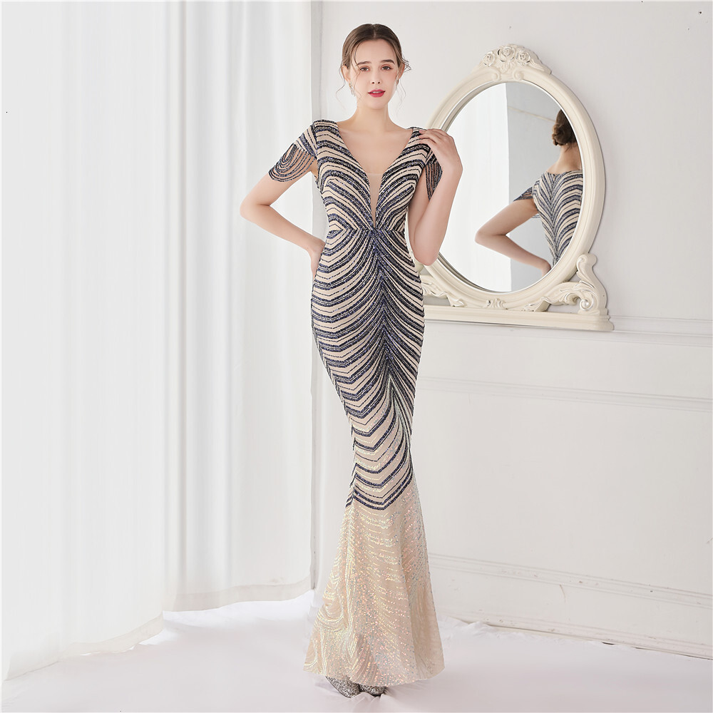 Arab Robe Heavy Industry Glitter Party Sexy Long Women's Evening Dress Abaya Maxi Dresses Islamic Clothing