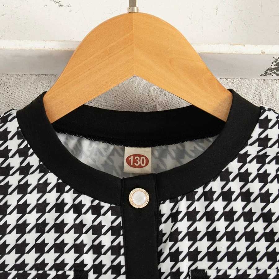 2pcs Set of Girls Outfits Long Sleeves Button Cardigan Jacket Pants Youngsterss Clothing For Spring/Autumn Casual Wear 5-14 Y251105