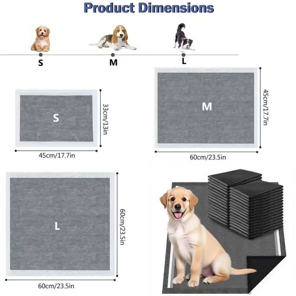 100pcs/40pcs/50pcs Super Absorbent Pet Cushion Thickened Disposable Dog Training Pee Pad Absorbent Bamboo Charcoal Diaper Mats C251105