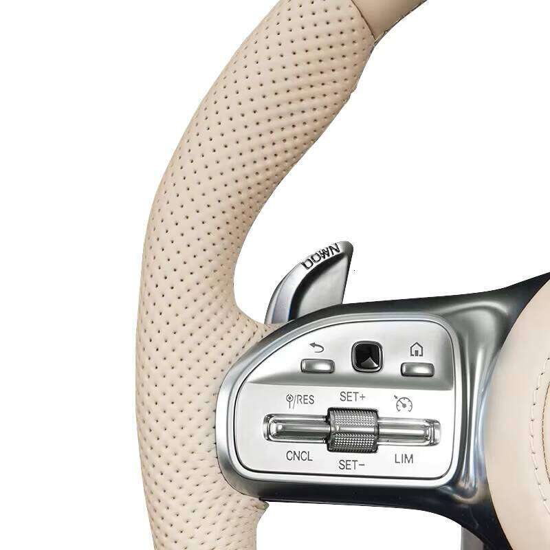 Custom Volant Half Perforated Leather Steering Wheel for Mercedes Benz W205 W222 W176 W213 GLE W166 W217 W463 G63 C217 C43 AMG