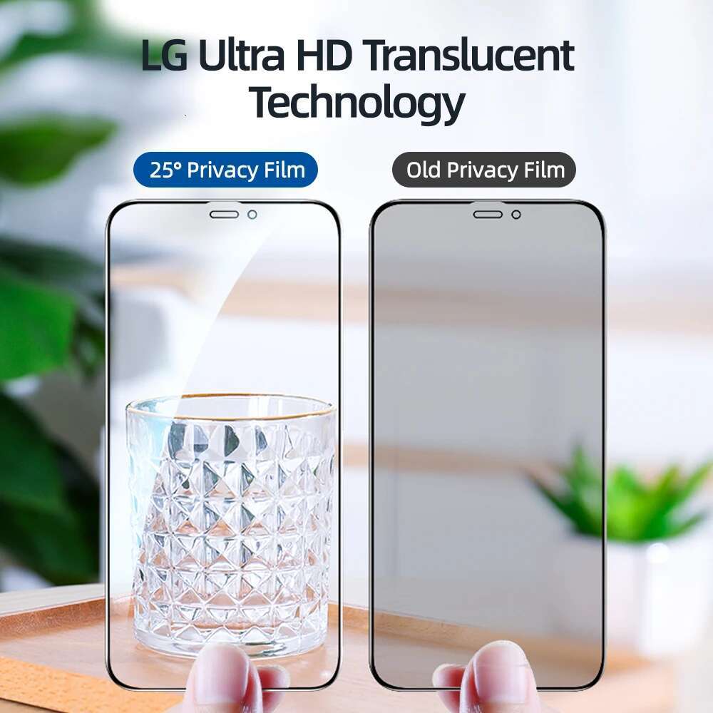 Joyroom Private iphone 16 15 14 13 ProMax Anti-spy Tempered Glass For iPhone Privacy Screen Protector