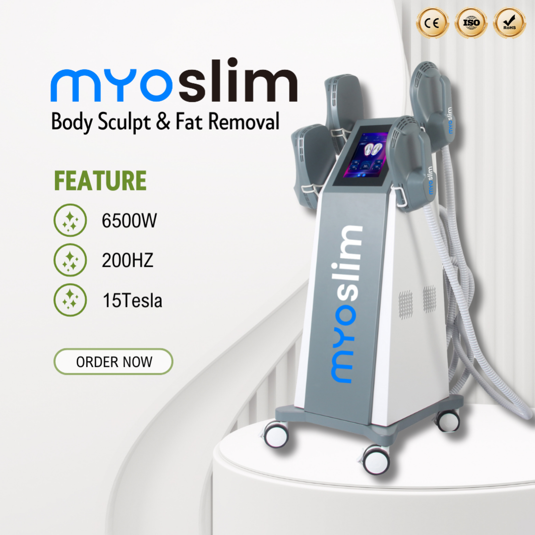 EMS RF 15 Tesla Electrical Muscle Stimulation 6500W Equipment by Myoslim for Full Body Shaping and Firming Effects