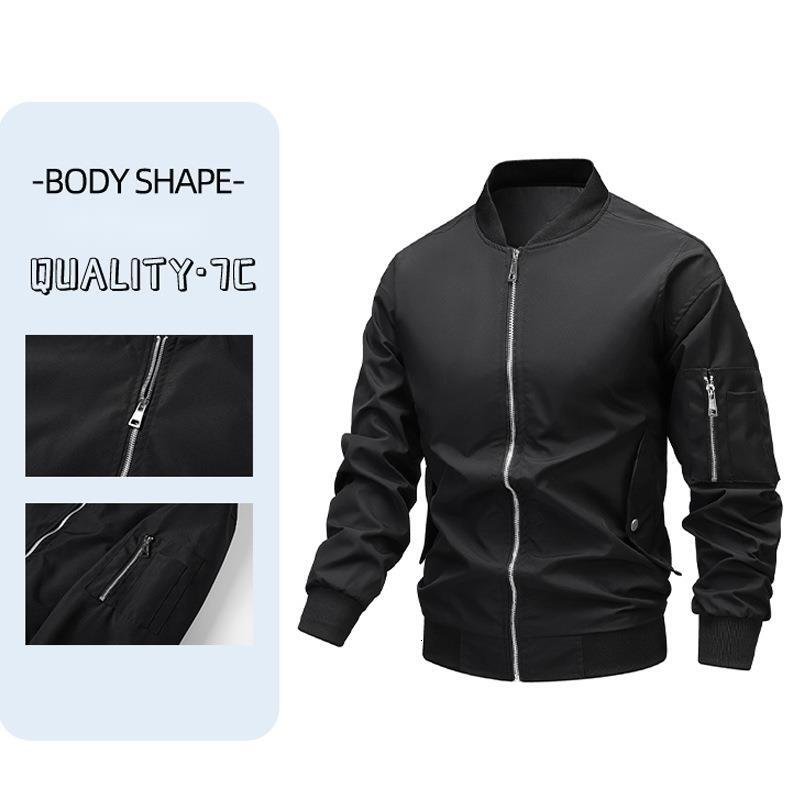 American Retro Loose Casual Baseball Jacket Trendy Brand Stand Collar Bomber Jacket Coat