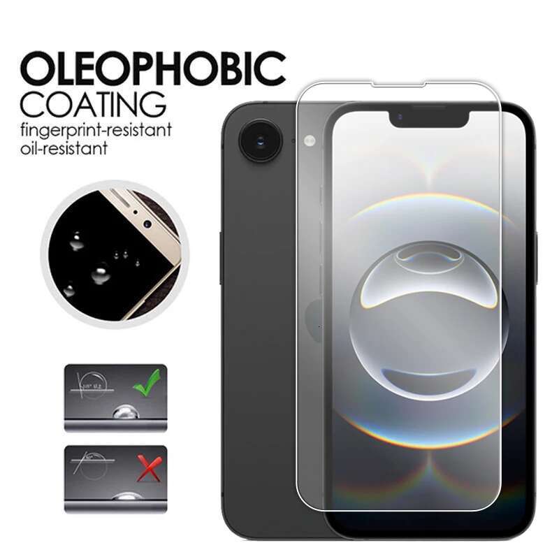 6.1 inch Full Glue Clear Screen Protector Apple Tempered Glass For iPhone 16E Lens Film