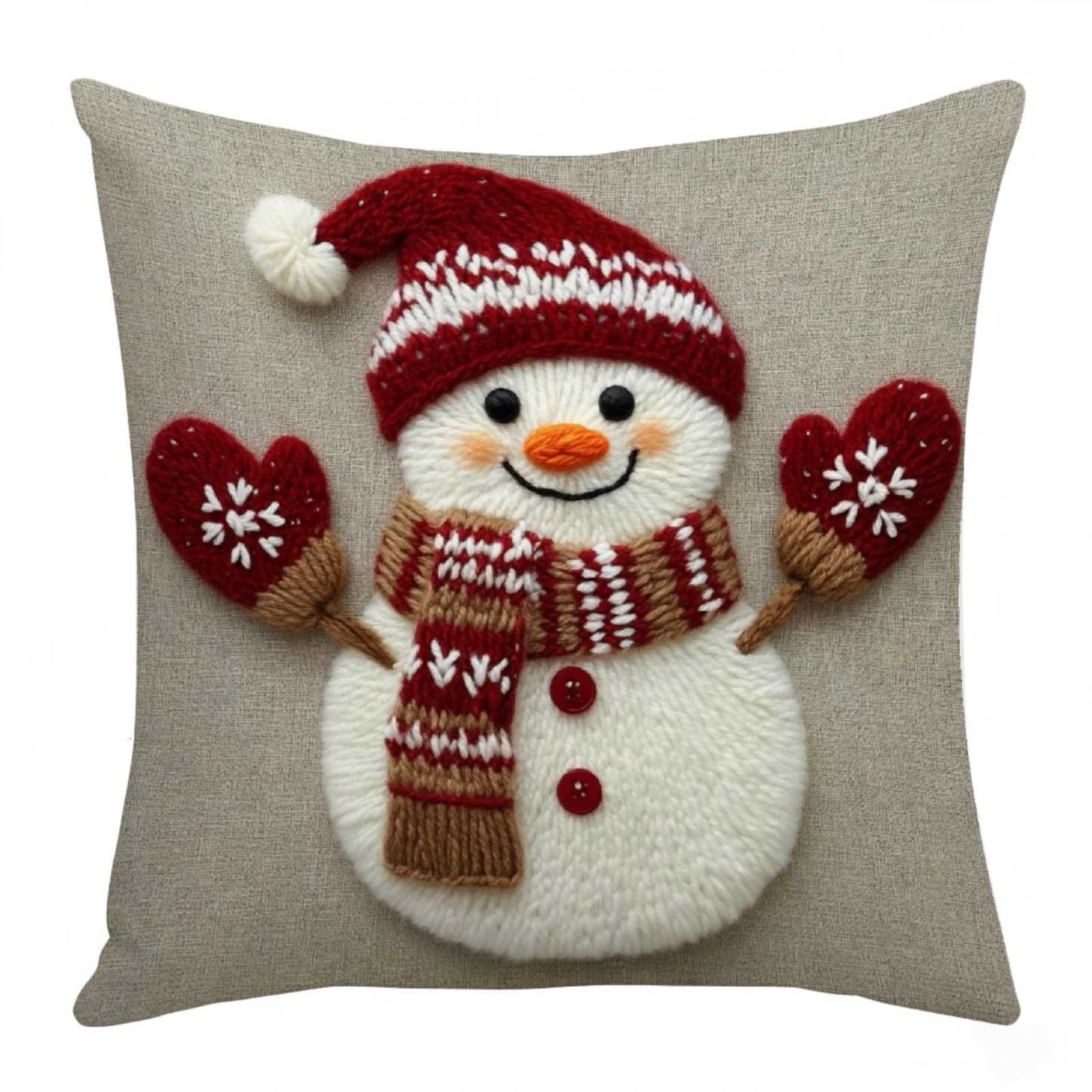 Christmas Series Pillowcase Christmas Holiday Atmosphere Decoration Living Room Sofa Cushion Christmas Decoration Pillow Case Y251105