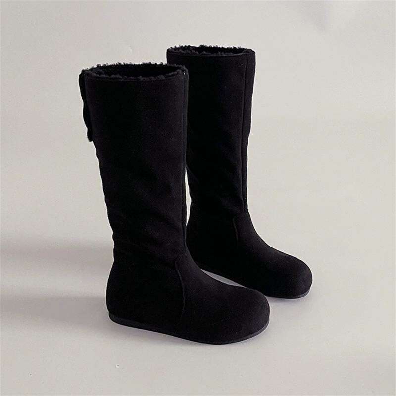 Designer boots Fashionable Khaki Fleece-Lined Thick-Soled for Women,Long Boots, New Autumn and Winter Style, Height Increasing, Slimming, Warm, Riding