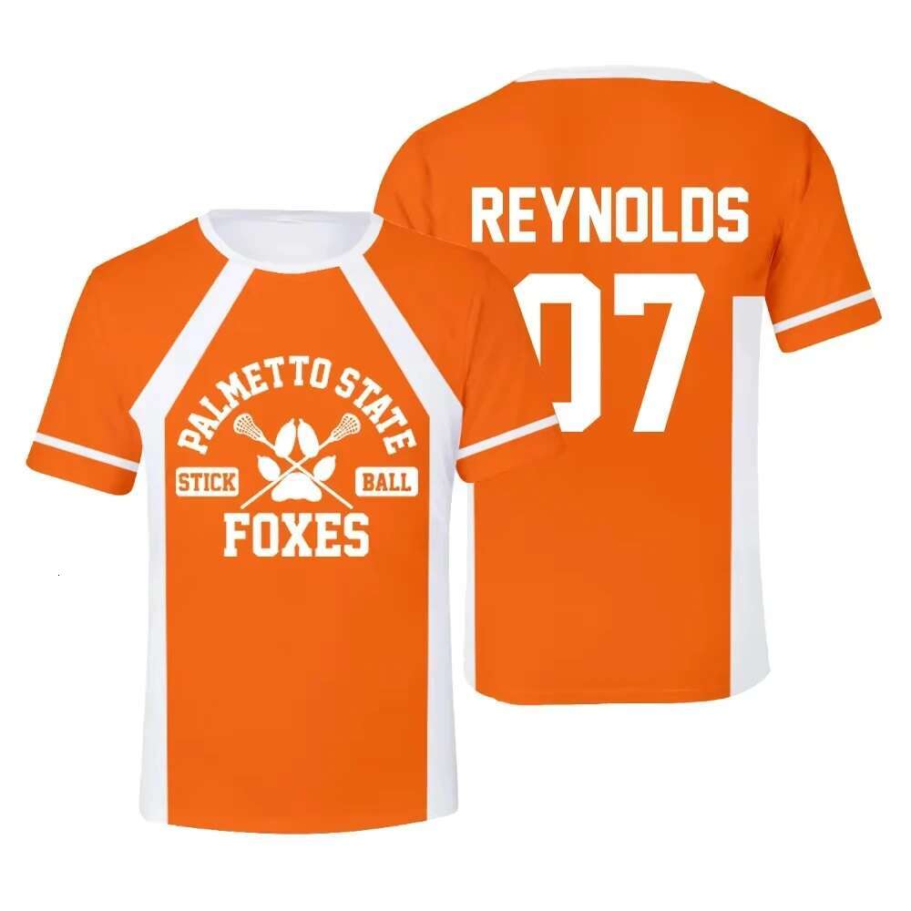 New The Foxhole Court Palmetto State Foxes Lacrosse Jersey Cosplay WILDS MINYARD 3D Printing T-shirt Men/Women Clothes Kids Tees