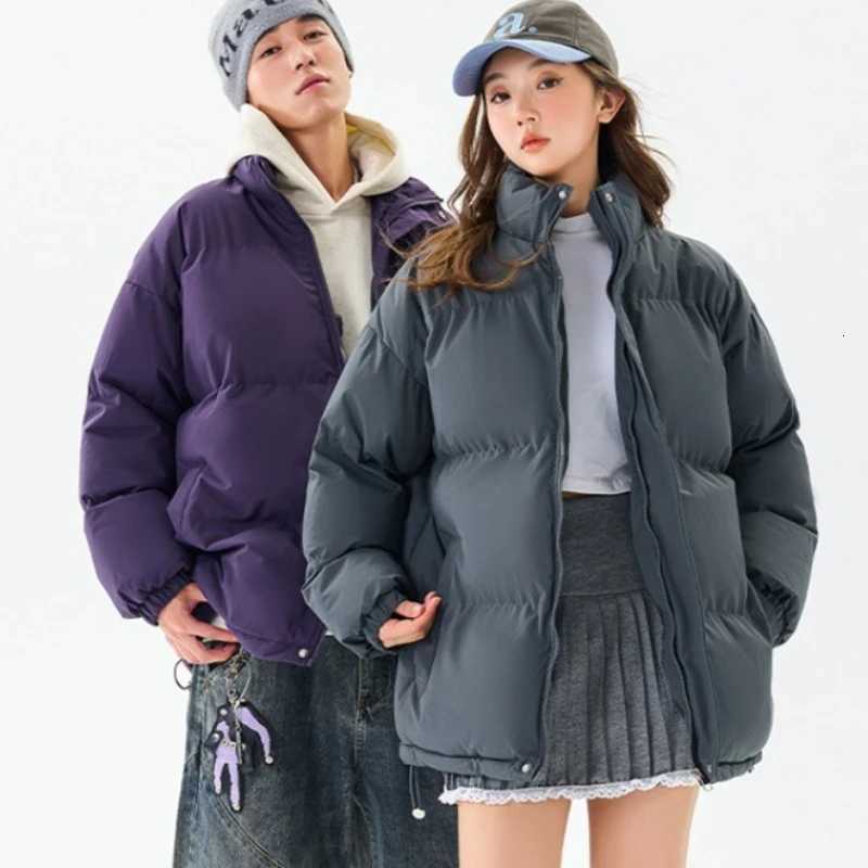 Female Down Puffer Coats Winter Stand Collar Parkas Women Solid Thick Warm Cotton Padded Jackets Outerwear Chaquetas Parka MujerT251105