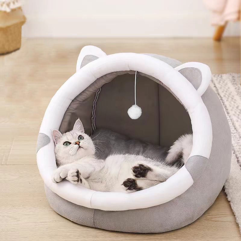 Free shipping Pet Supplies Cat Kennels Cats nest keeps warm in all seasons dogs nest is universal seasons can be disassembled washed for pets