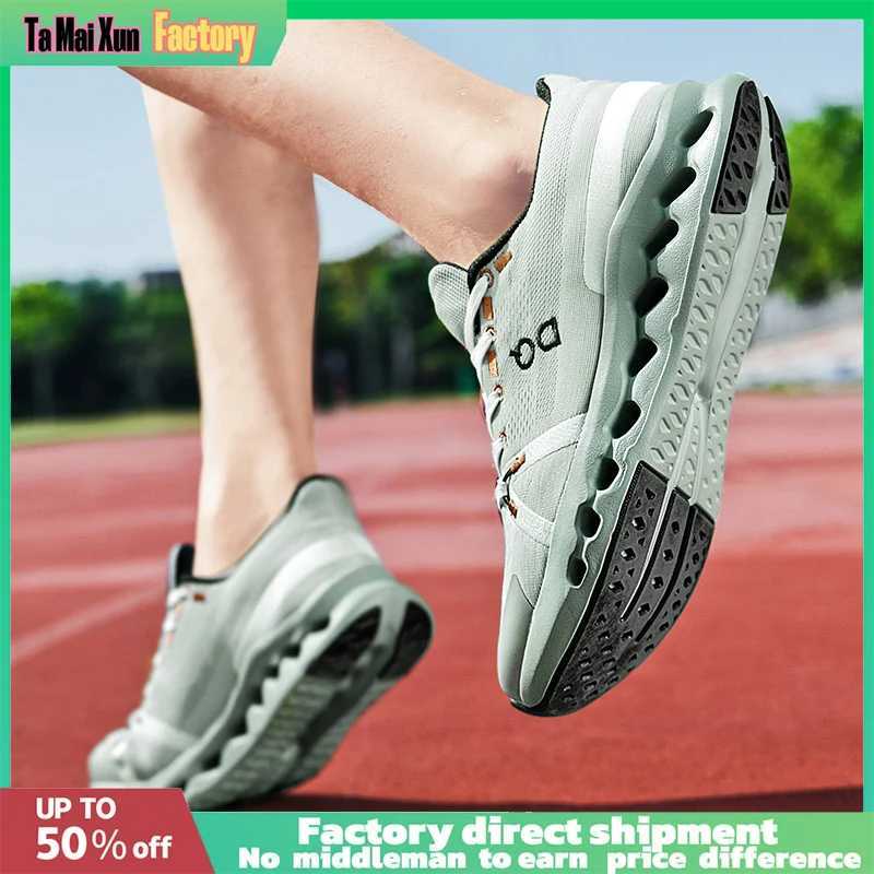 Hollow EVA Thick Soled Cushioning Design Forefoot Rubber patch Efficient anti slip Mens trainers Mens Soft Light Running Shoes Z250513