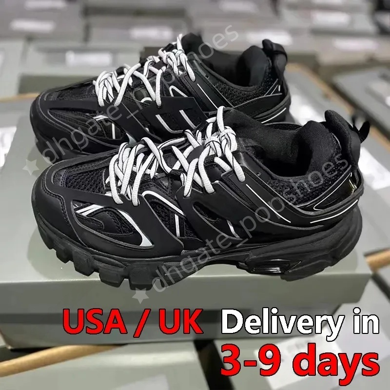 Designer Runner 7.0 7.5 Casual Shoes Track 3.0 Sneaker Men Women Paris Triple White Black Pink Grey Beige Gomma Leather Nylon Printed Platform Eur 35-46
