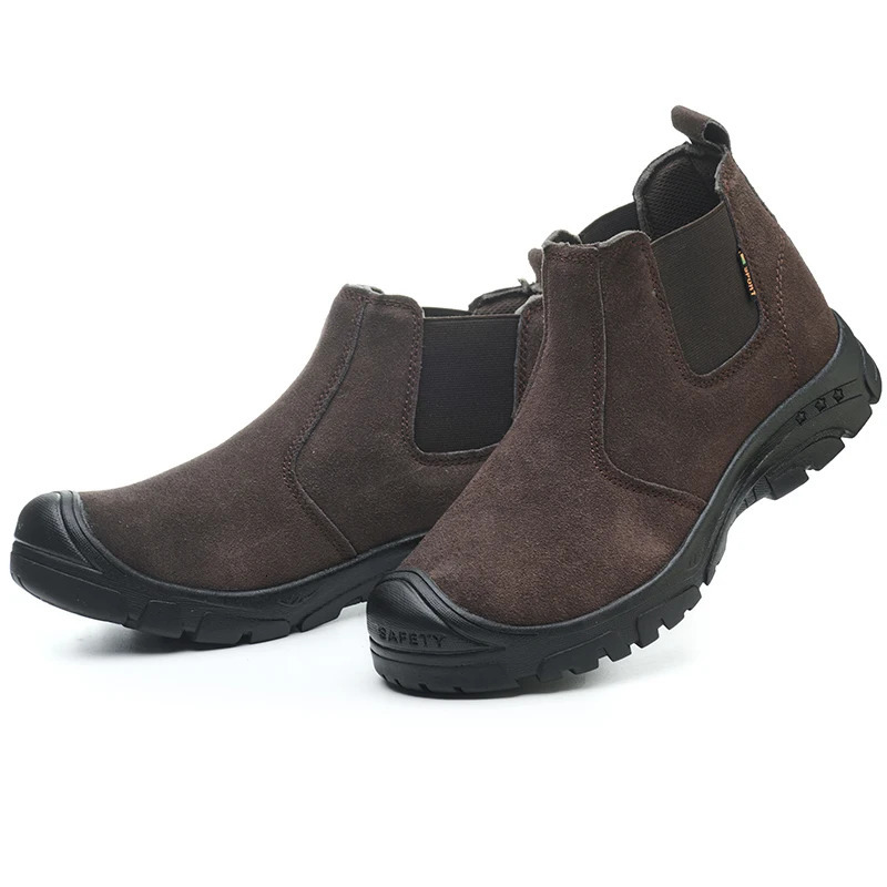 Mens Safety Boots Work Shoes Anti-Smash Indestructible Steel Toe Security Footwear Durable Protection for Heavy Duty Use 251104