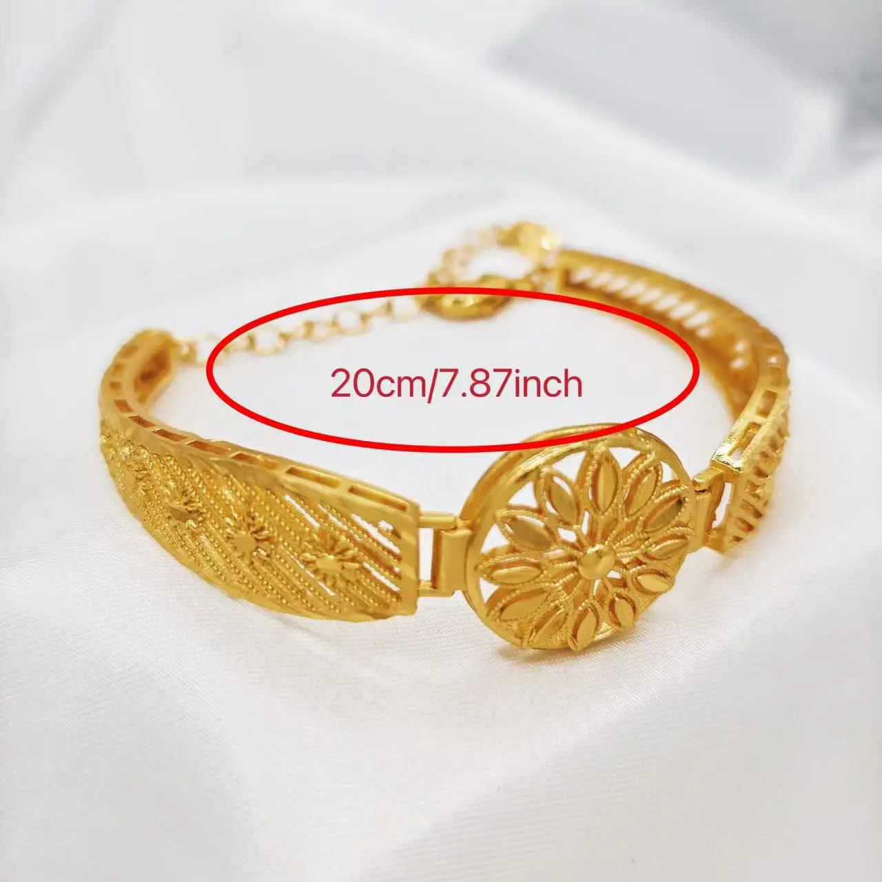 Dubai 24k Real Gold Plated Charm Bracelets Indian Adjustable Bangles African Event Party Jewelry Accessories Gift Women 251031