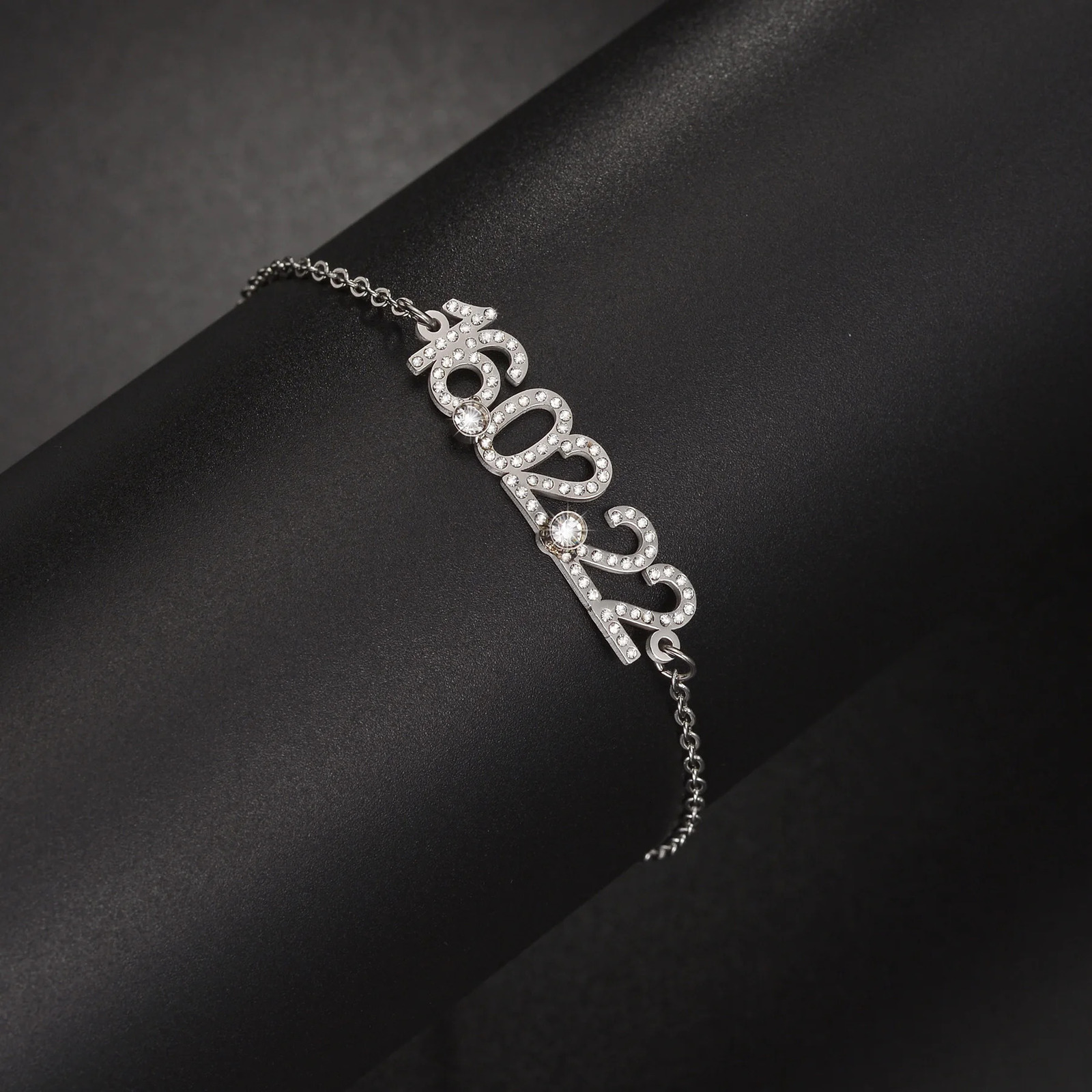 Acheerup Personalized Birthday Date Zircon Bracelet Stainless Steel Custom Letter Birthstone Chain Women Mom Jewelry Men Gift 250327