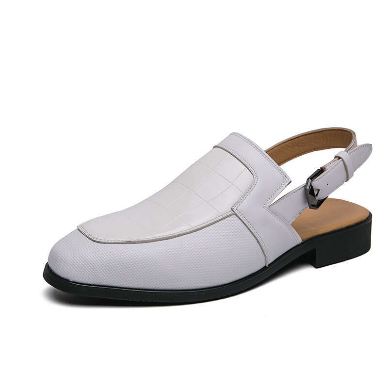 Men's Summer Knitted Leather in Large Sizes 38-47 Personalized Outdoor Beach Sandals