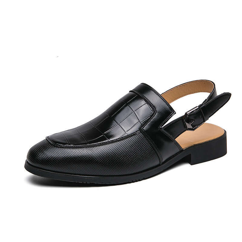 Men's Summer Knitted Leather in Large Sizes 38-47 Personalized Outdoor Beach Sandals