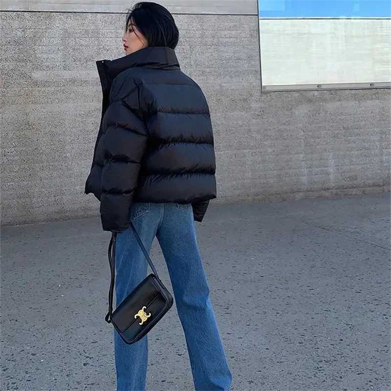 2024 New Korean Womens Jacket Puffer Padded Jacket Winter Down Cotton Coat Oversize Jacket Cotton Coat For Parkas OutwearT251105