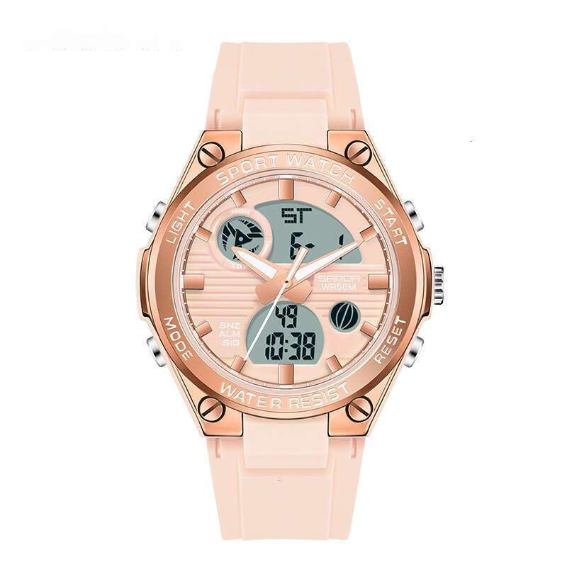 DHwatches Sanda Trendy Personality Men's Electronic Outdoor Sports Waterproof Luminous Watch Multifunctional Unisex Student Wristwatch