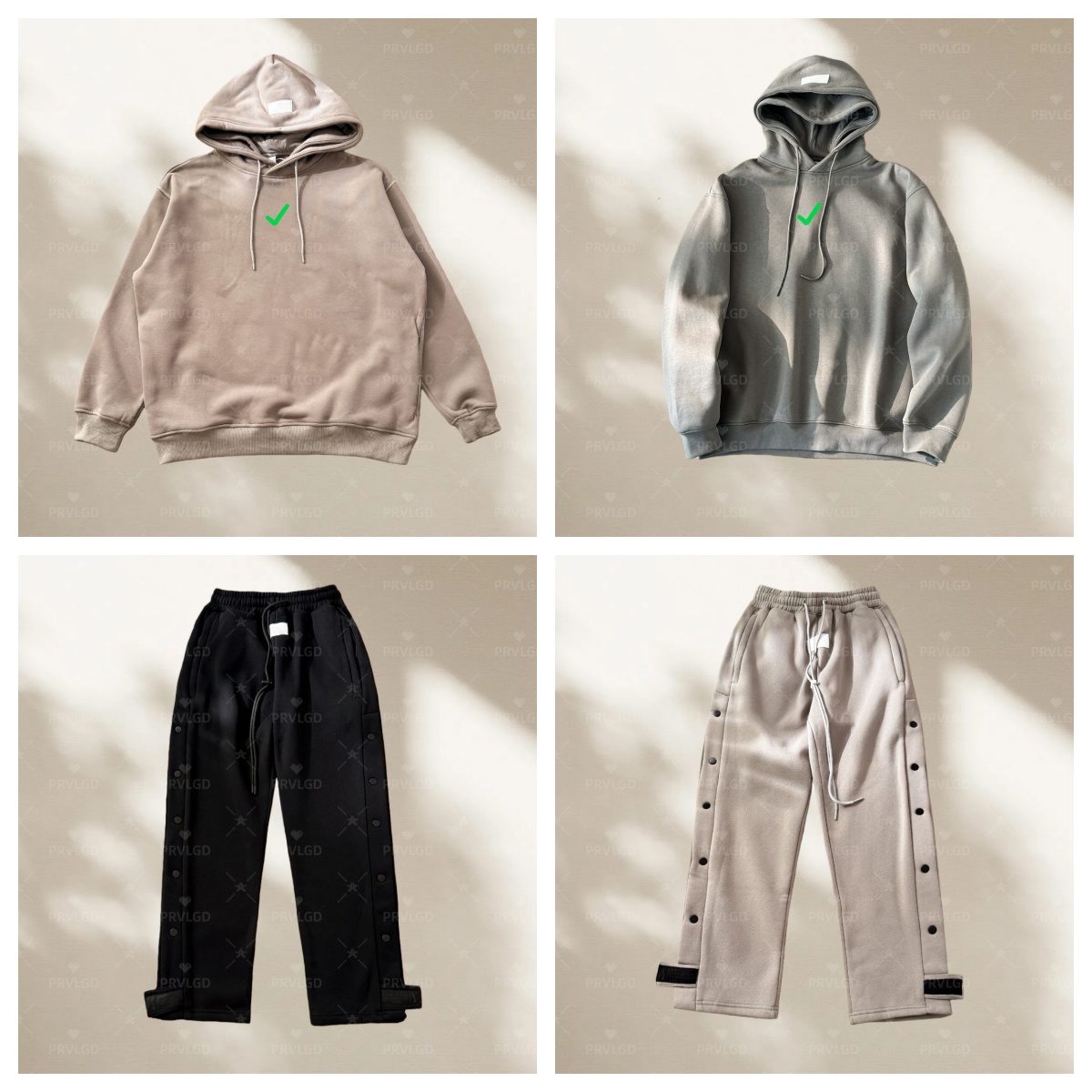 Sleek Dual Side Outerwear Garment: High-end Black Faux Leather Hooded Trench Coat