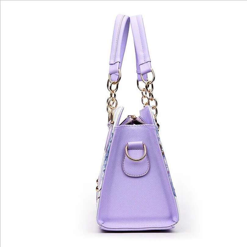 2018 Spring New Handbags Women Fashion Shoulder Korean Wer Printing PU Leather Tote Elegant Lady Messenger Bag Lmy01