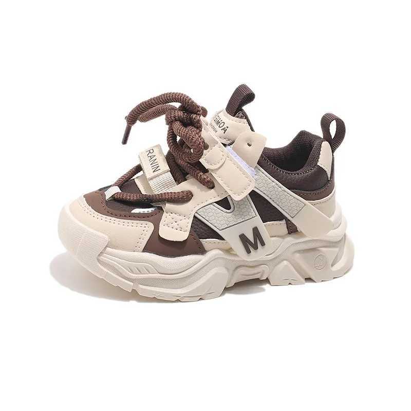 Autumn Kids Sneakers Casual Sport Shoes for Boys Patchwork Color Soft PU Leather Breathable Tennis Shoes 2025T251105