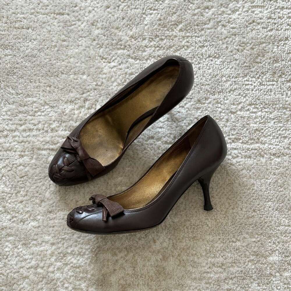 British Designer Shoe Bowknot Shallow High Heels Women 2025 New French Style Stiletto Single Shoes