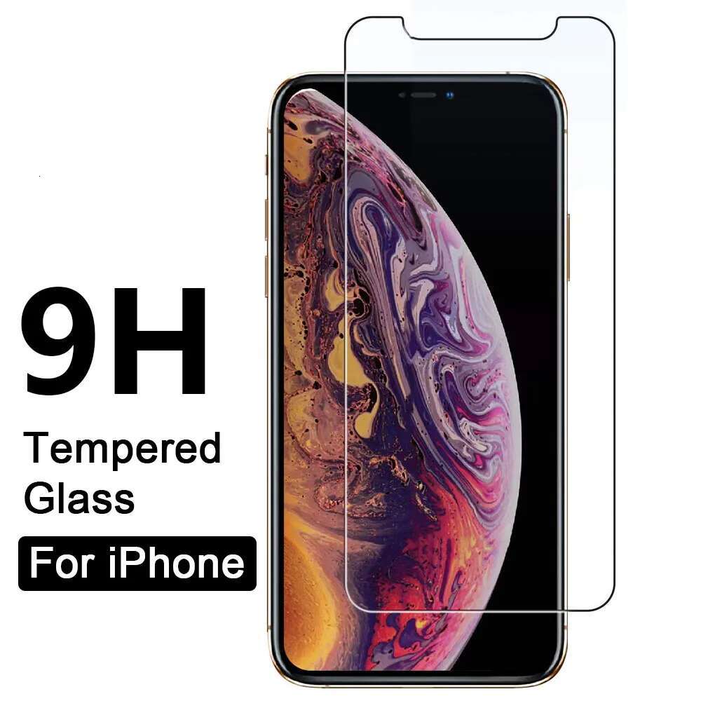 9H Protective for IPhone 11 Pro 2019 X XR XS MAX 7 8 6 S 6S Plus 5 5S 5C SE 4 4S Tempered Glass Screen Protector Film