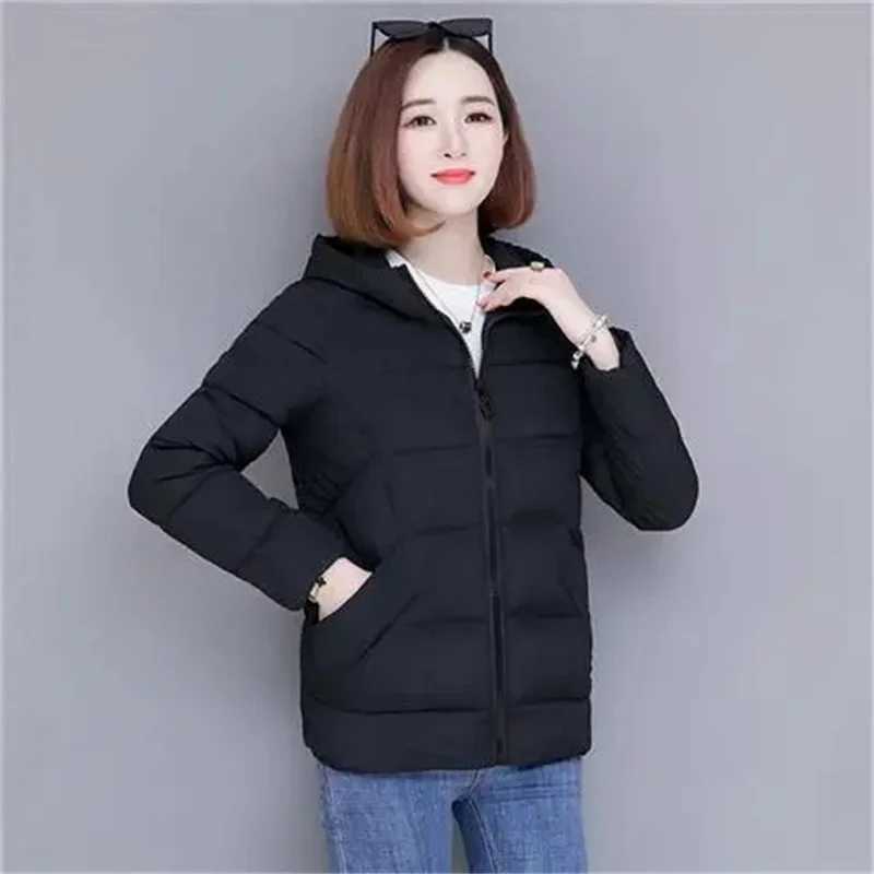 2023 New Down Cotton Jacket Womens Winter Coat ladys Lightweight Padded Jacket ladys Padded Jacket Autumn Hooded Outwear RedT251105