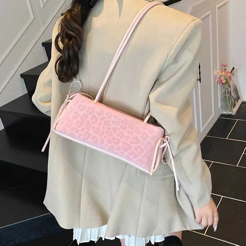 French Style Leopard Women Underarm Bags Trendy Versatile Lady Commuter Shoulder Bag Soft PU Leather Lady Handbags Z251104