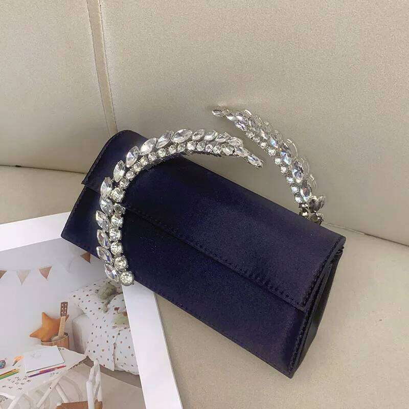 Designer Bags XIYUAN Lady Gems Shoulder Crystals Evening Handbag Women Party Prom Cross Body Bags Bridal Clutches Wedding Purse Hot Selling