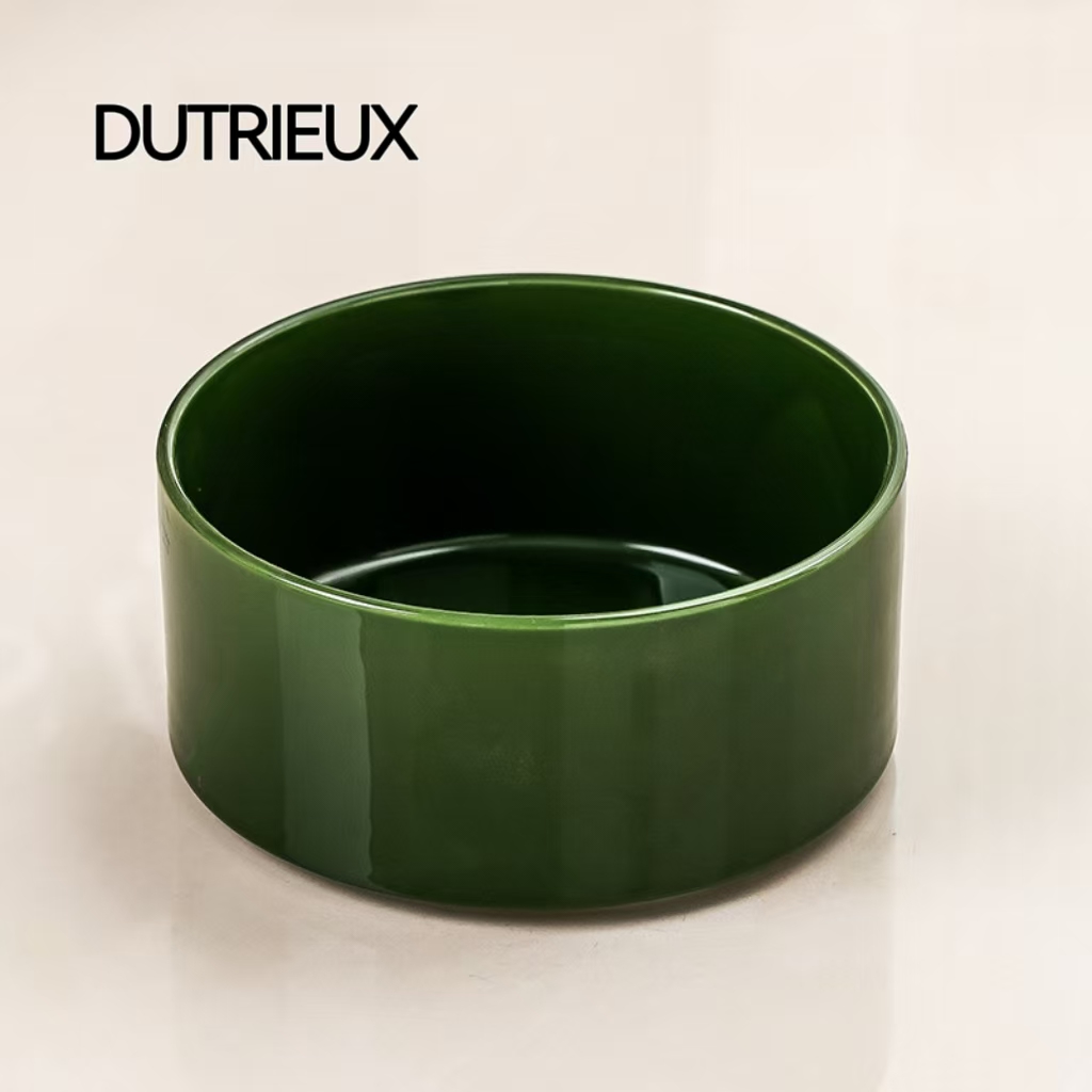 H1296 Pet turtle anti-tipping feeding station with ceramic ramp design