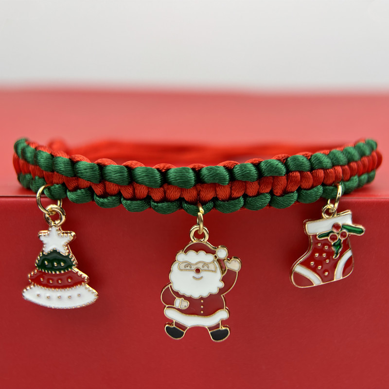 Free shipping Pet Supplies Cat Collars 2026 New Fashionable High Quality New Year Pet Collar Christmas Weaving Pendant Cat and Dog Neck Rings