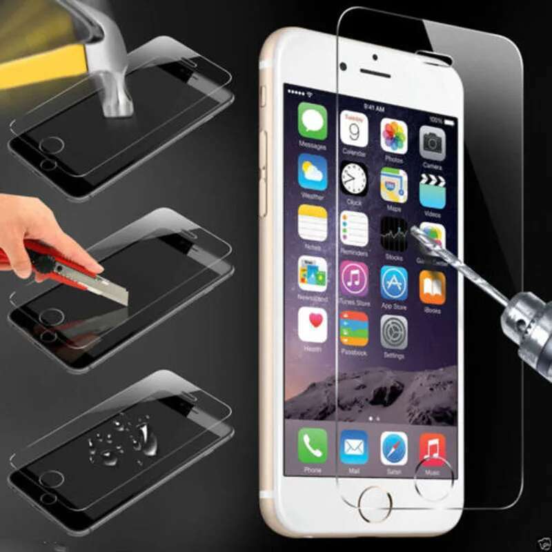 2pcs 9H Tempered Glass for Apple iPhone XR 8 5 6 7 5C 5S 6S Plus Xs Max Explosion-proof Protective Film Screen Protector cover