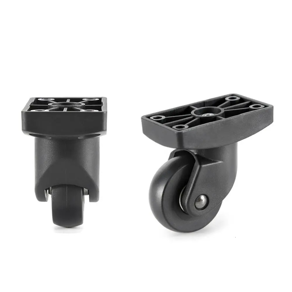 1Pc Luggage Universal Wheel Black Plastic Suitcase Pulley Replacement Trolley Suitcase Universal Wheel Durable Luggage Accessory 251031