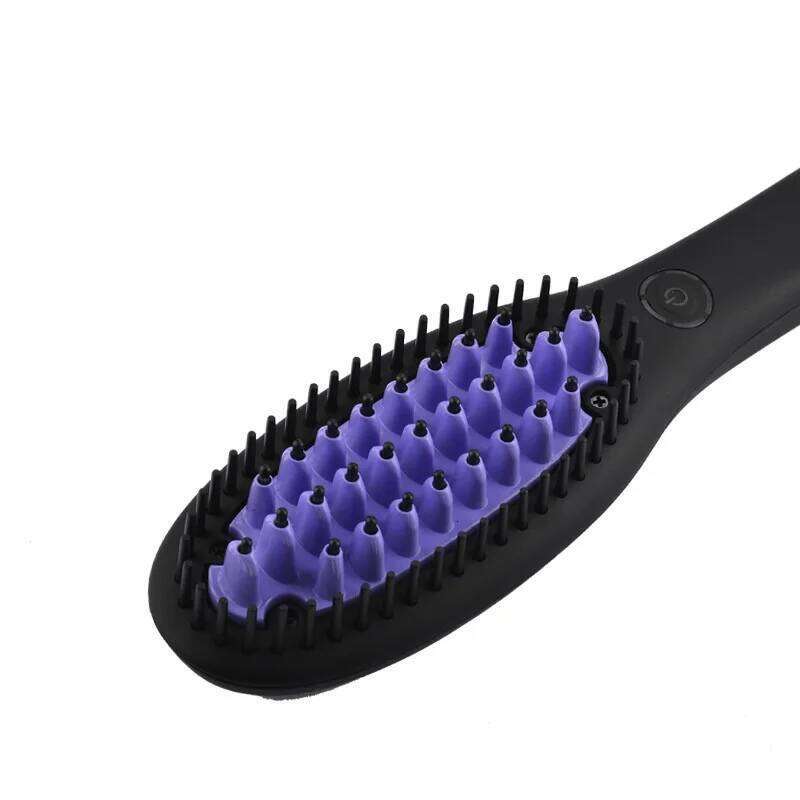 Electric Ceramic Anti-Scald Brush Straightener Comb PTC Fast Heating Straight Hair Straightening Curling Brushes Xiusiyuan251105