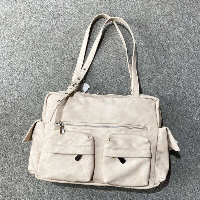 Korean Casual Custom Initials Box Bags For Women Designer Handbag Purse 2025 New In PU Multiple Pockets Underarm Shoulder