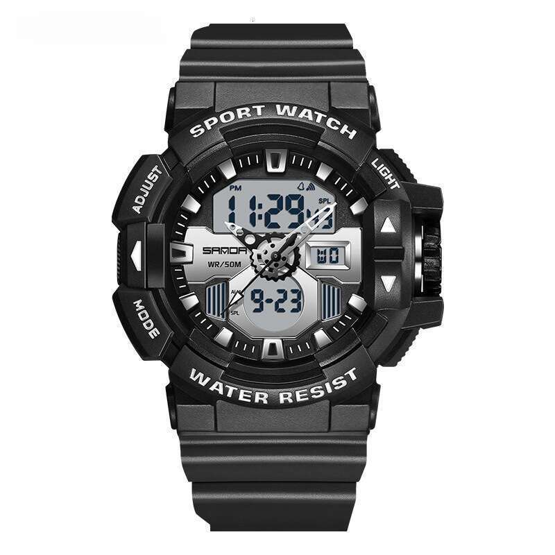 DHwatches Sanda Brand Hot Selling 3128 Electronic Multi-Functional Men's Youth Outdoor Sports Waterproof Student Watch