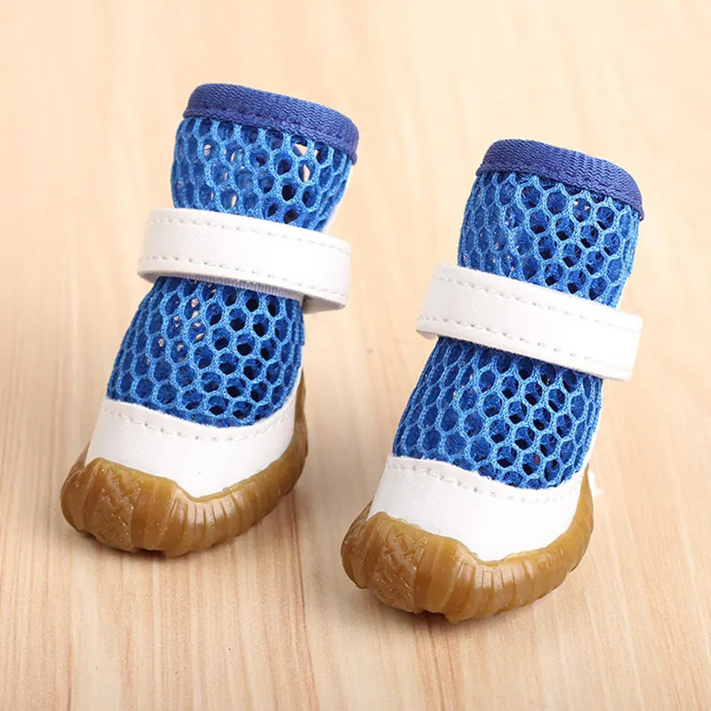 2Pc/Set Pet Dog Rain Shoes Anti Slip Waterproof PVC Breathable Mesh Boots for Outdoor Footwear Socks Booties Pet Dog Cat Shoes 250402