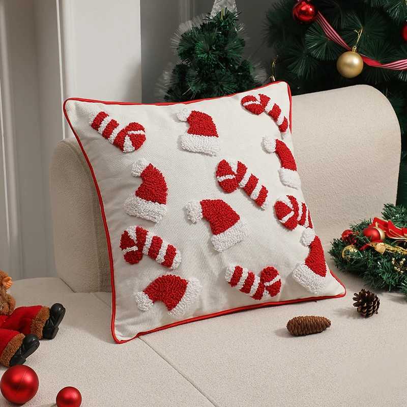 CANIRICA Christmas Supplies Cushions Cover Home Christmas Home Decoration Pillow Cover for Living Room Sofa Party 30x50cm Y251105