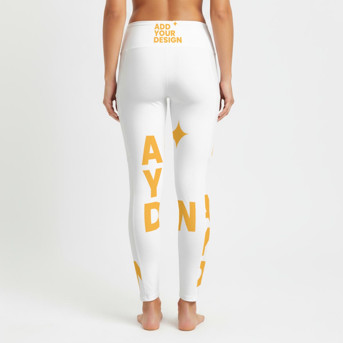 All-Over Print Women's High Waist Leggings, Workout Yoga Pants with Side Pocket, Squat-Proof Satin Fabric