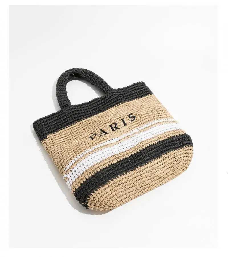 Fashion Large Capacity Straw Tote Bag Designer Letters Women Handbags Handamde Woven Summer Beach Bag Casual Bali Big Purse 2024 W251104