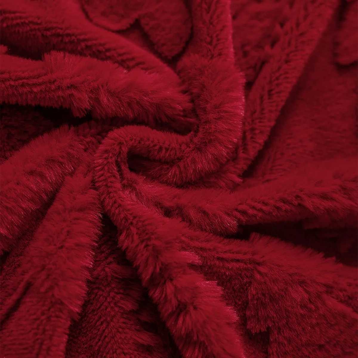 Christmas Snowflake Tree Pillowcase Solid-Color Red Pink White Plush Christmas Throw Pillow Cushion Cover 30x50/45x45/50x50cm Y251105