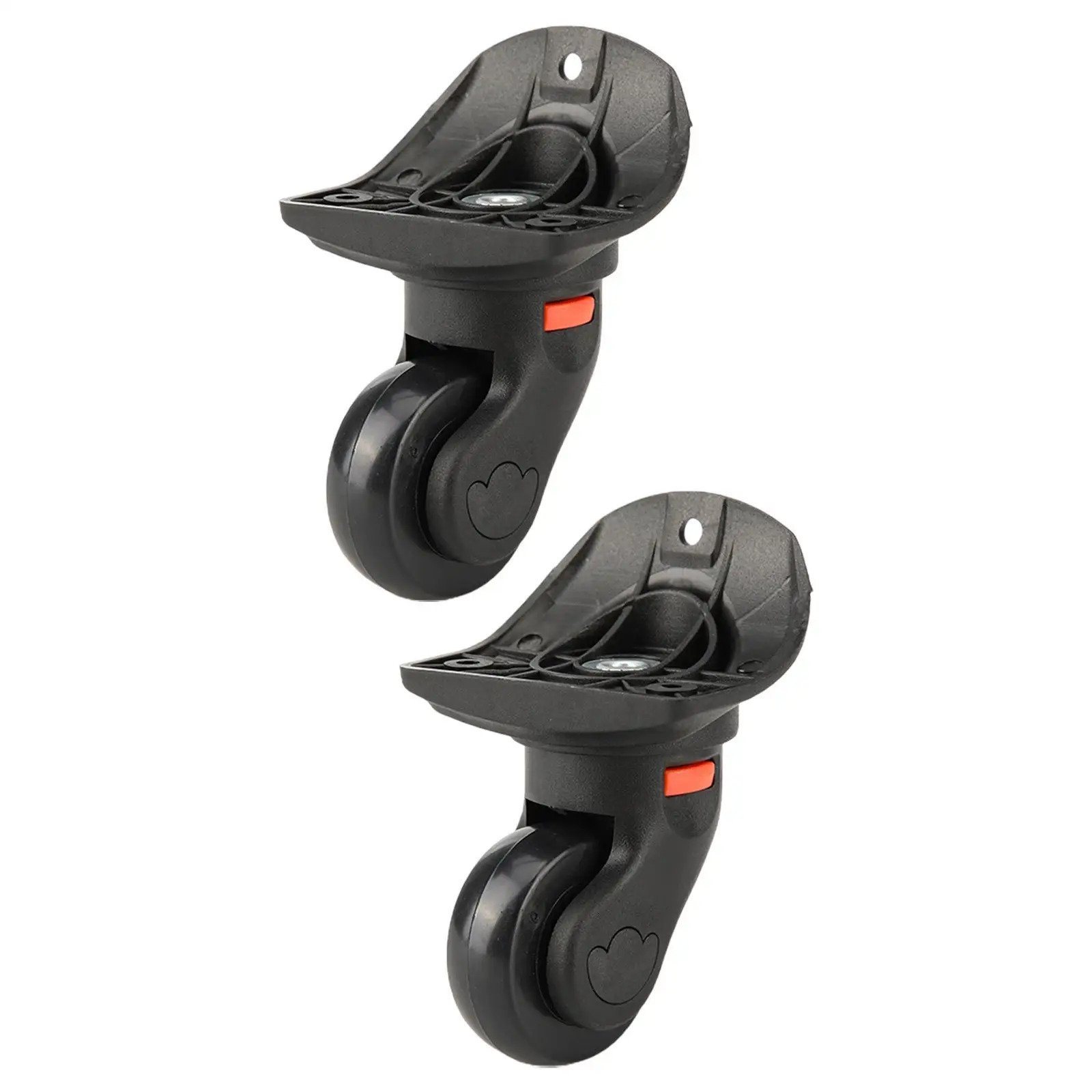 2x Luggage Wheels Load Bearing Wear Resistant Dual Roller Heavy Duty Universal Luggage Mute Wheel Suitcase Wheels Swivel Casters 251031